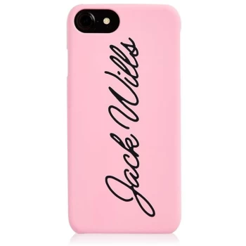 Jack Wills Flint Script Graphic iPhone 6/6S/7/8 Case - Pink