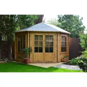 Shire Ardcastle Corner Log Cabin - 10ft x 10 ft