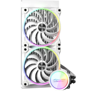 Alpenfohn Glacier Water 280 White High Speed ARGB CPU Water Cooler - 280mm