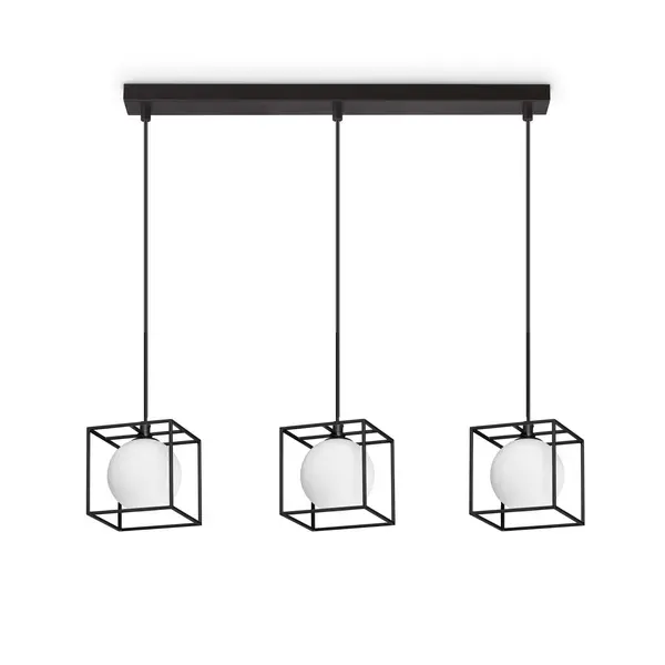 Lingotto 3 Suspension Light Bar Pendant Ceiling Light Matte Black