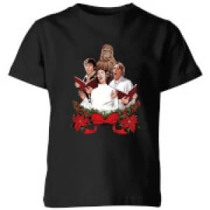 Star Wars Jedi Carols Kids Christmas T-Shirt - Black - 5-6 Years