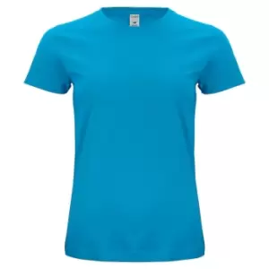 Clique Womens/Ladies Organic Cotton T-Shirt (M) (Turquoise)