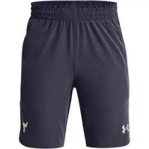 Under Armour Armour Project Rock Woven Shorts Junior Boys - Purple