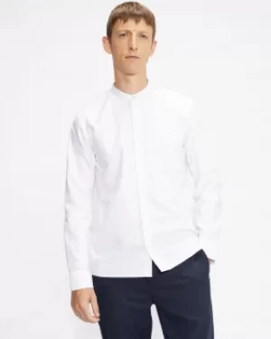 Ted Baker Long Sleeved Grandad Oxford Shirt