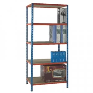 Slingsby Standard Duty Painted Orange Shelf Unit Blue 378978