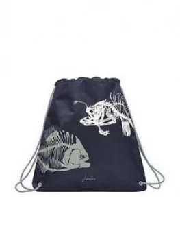 Joules Boys Fish Active Drawstring Bag - Navy