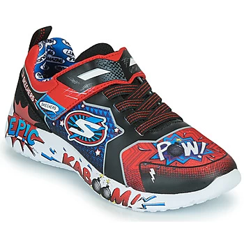 Skechers Childrens Dynamight Defense Squad Trainer - Red, Size 9.5 Younger