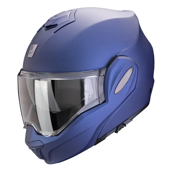 Scorpion Exo-Tech Evo Pro Solid Matt Metallic Blue Modular Helmet M