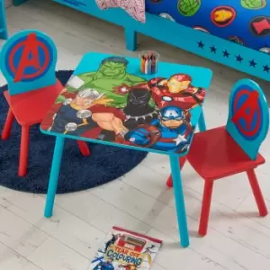 Marvel Avengers Table And 2 Chairs Blue