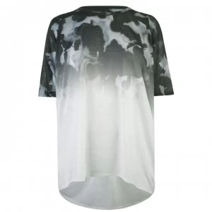 Firetrap Batwing T Shirt Ladies - Black Fade