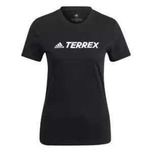 adidas Terrex Classic Logo T-Shirt Womens - Black