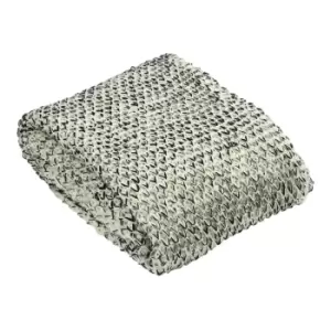 Paoletti Elina Crochet Knit Throw Acrylic Black