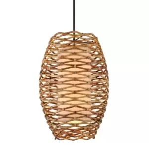 Balboa 8 Light Pendant Natural Rattan