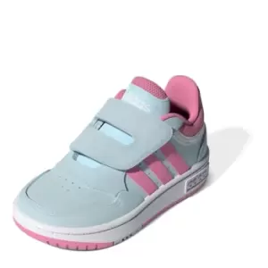 adidas Hoop 3.0 Infant Girls Trainers - Blue