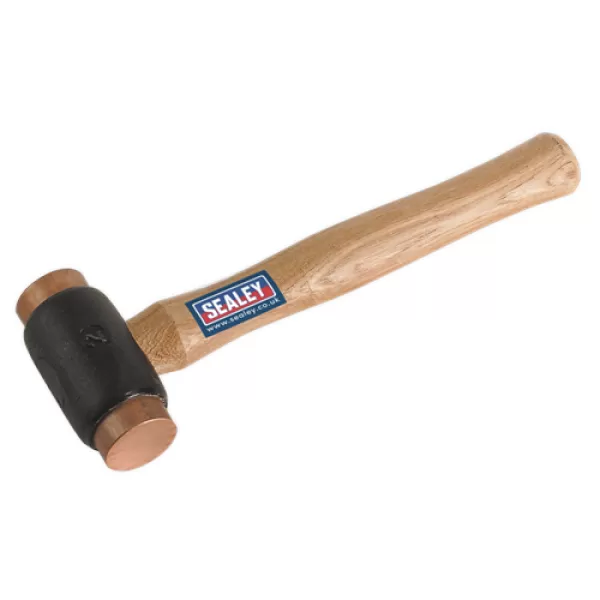 Genuine SEALEY CFH03 Copper Faced Hammer 2.75lb Hickory Shaft