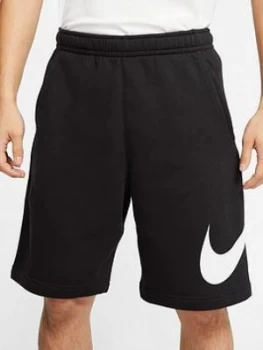 Nike Sportswear Club Swoosh Shorts - Black