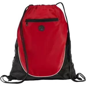 Bullet The Peek Drawstring Cinch Backpack (Pack Of 2) (35.5 x 43.1cm) (Red/Solid Black)