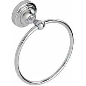 Wall Mounted Chrome Fidelity Towel Ring - Chrome