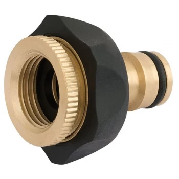 Draper Brass and Rubber Tap Connector, 1/2 - 3/4"