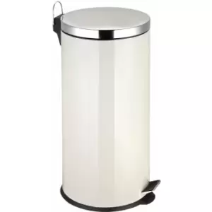 Premier Housewares - Cream Pedal Bin - 30Ltr