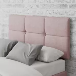 Caine Pure Pastel Cotton Headboard Vintage Rose