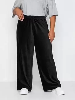 Yours Yours Wide Leg Cord Trouser - Black, Size 24, Women