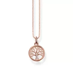 THOMAS SABO Rose Gold Plated Tree of Love Necklace