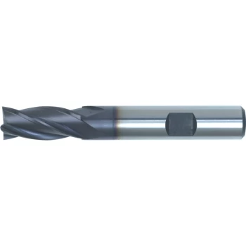 25.00MM HSS-Co 8% Weldon Shank Multi Flute End Mills - TiAlN Coated