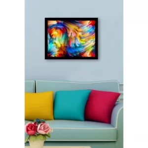 SC0755 Multicolor Decorative Framed MDF Painting