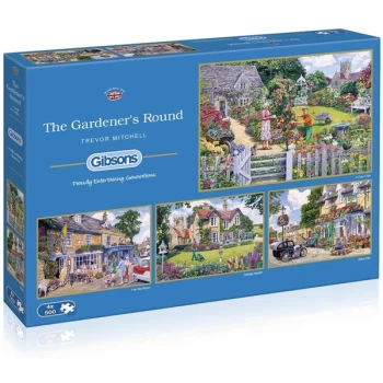 The Gardener's Round Jigsaw Puzzle - 4x500 Pieces