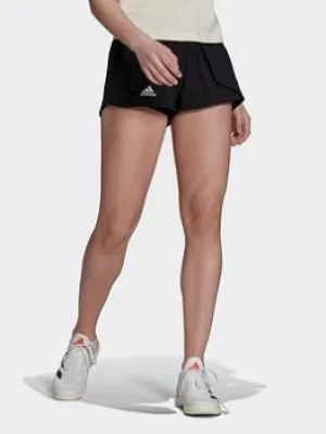 adidas Tennis Match Shorts, Black/White, Size S, Women