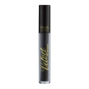 MUA Luxe Velvet Lip Lacquer - Potent Black