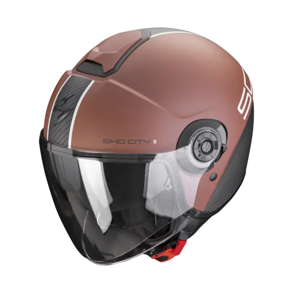 Scorpion Exo-City II Carbo Dark Brown-Black Jet Helmet S