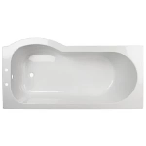 Cooke Lewis Adelphi RH Supercast acrylic Curved Bath L1675mm W850mm