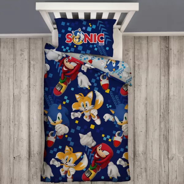 Sonic Bounce Single Reversible Duvet Set