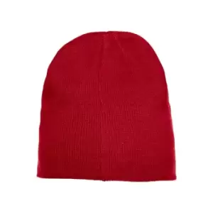 Clique Unisex Adult Grover Knitted Beanie (One Size) (Blood Orange)