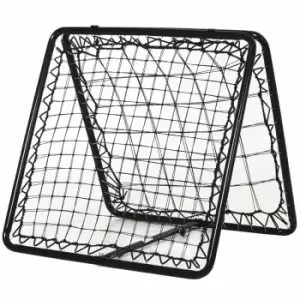 Homcom Adjustable Angle Rebounde Training Set W/All Weather Double Layer Net