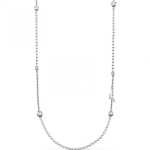 Ladies Guess Silver Plated Crystal Beauty Necklace