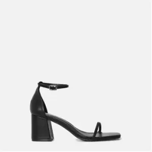 Missguided Barely There Block Heels - Black