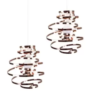 Bensson Pair of Copper Ceiling Pendant Shade