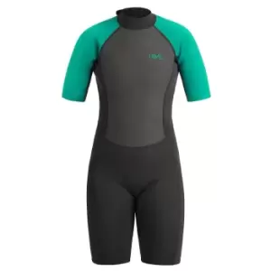 Ub Womens Sailfin Shorty Wetsuit (black/Aqua, Xlarge)