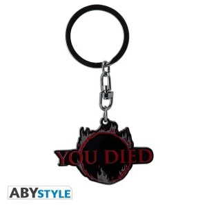 Dark Souls - You Died Metal Keychain