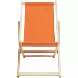 Premier Housewares Beauport Orange Deckchair