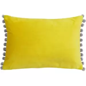 Paoletti Fiesta Rectangle Cushion Cover (35 x 50cm) (Mimosa/Silver) - Mimosa/Silver