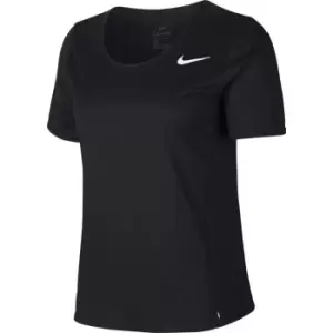 Nike City Sleek Short Sleeve T Shirt Womens - Black