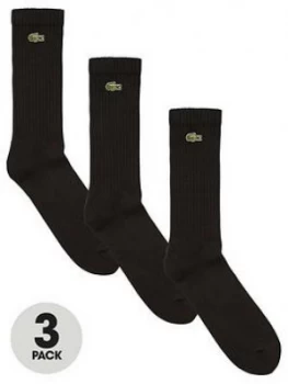 Lacoste Sports Sock (3 Pack) - Black