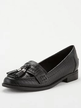 Wallis Tassel Loafer - Black, Size 5, Women