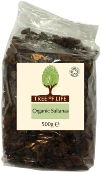 Tree of Life Organic Sultanas - 500g x 6