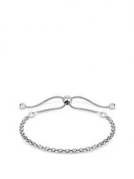 Simply Silver Sterling Silver Diamond Cut Twist Toggle Bracelet