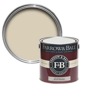 Farrow & Ball Estate Off white No. 3 Eggshell Metal & wood Paint 2.5L